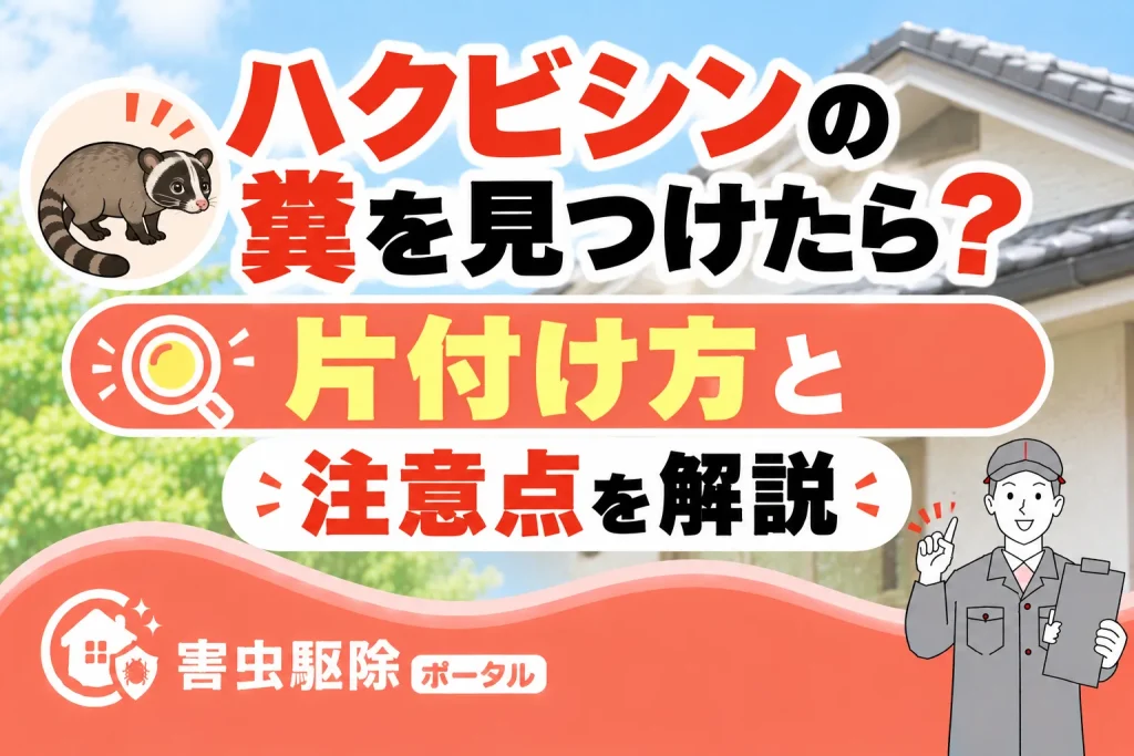ハクビシンの糞を見つけたら？片付け方と注意点を解説のサムネイル
