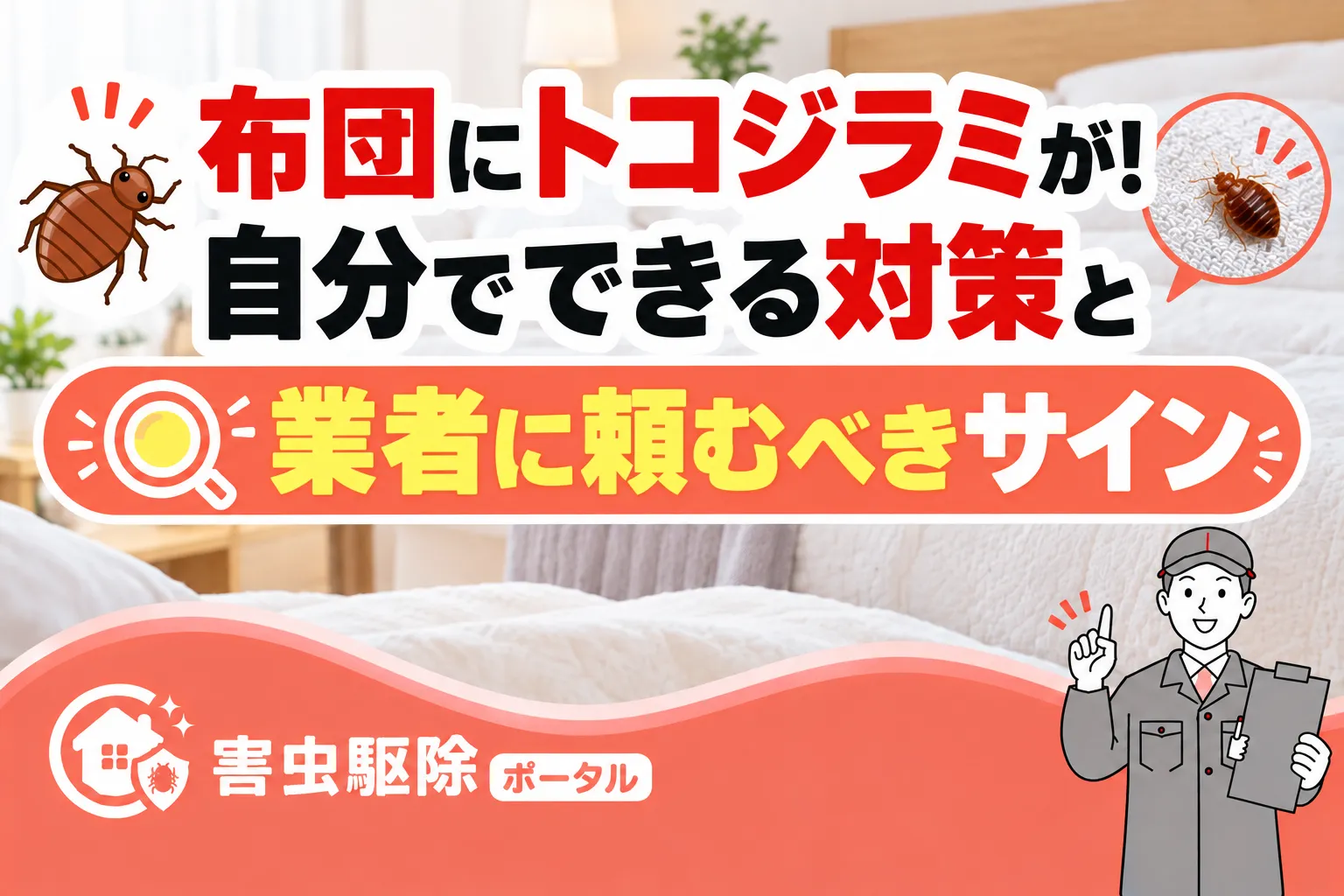 布団にトコジラミが!自分でできる対策と業者に頼むべきサインのサムネイル