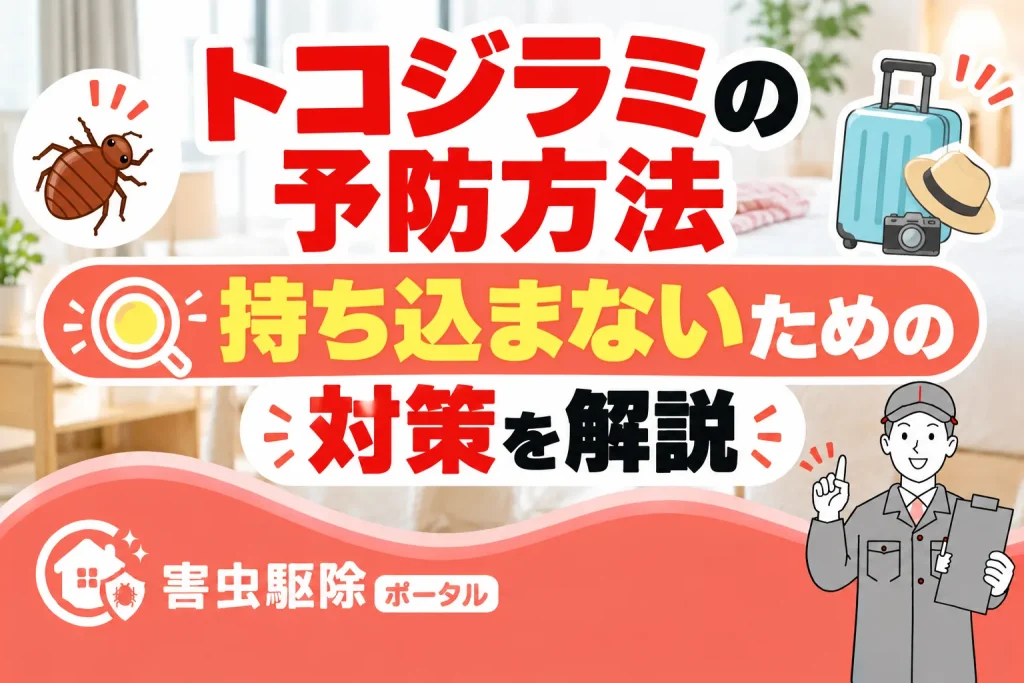トコジラミの予防方法｜持ち込まないための対策を解説のサムネイル