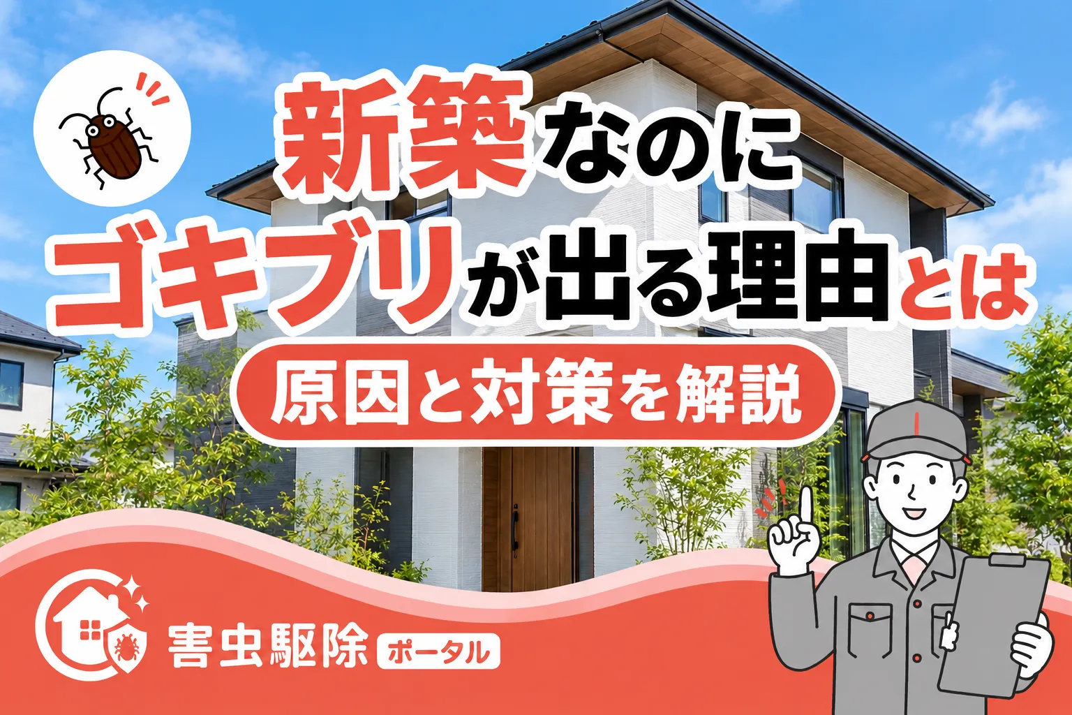 新築なのにゴキブリが出る理由とは?公的データで見る原因と対策