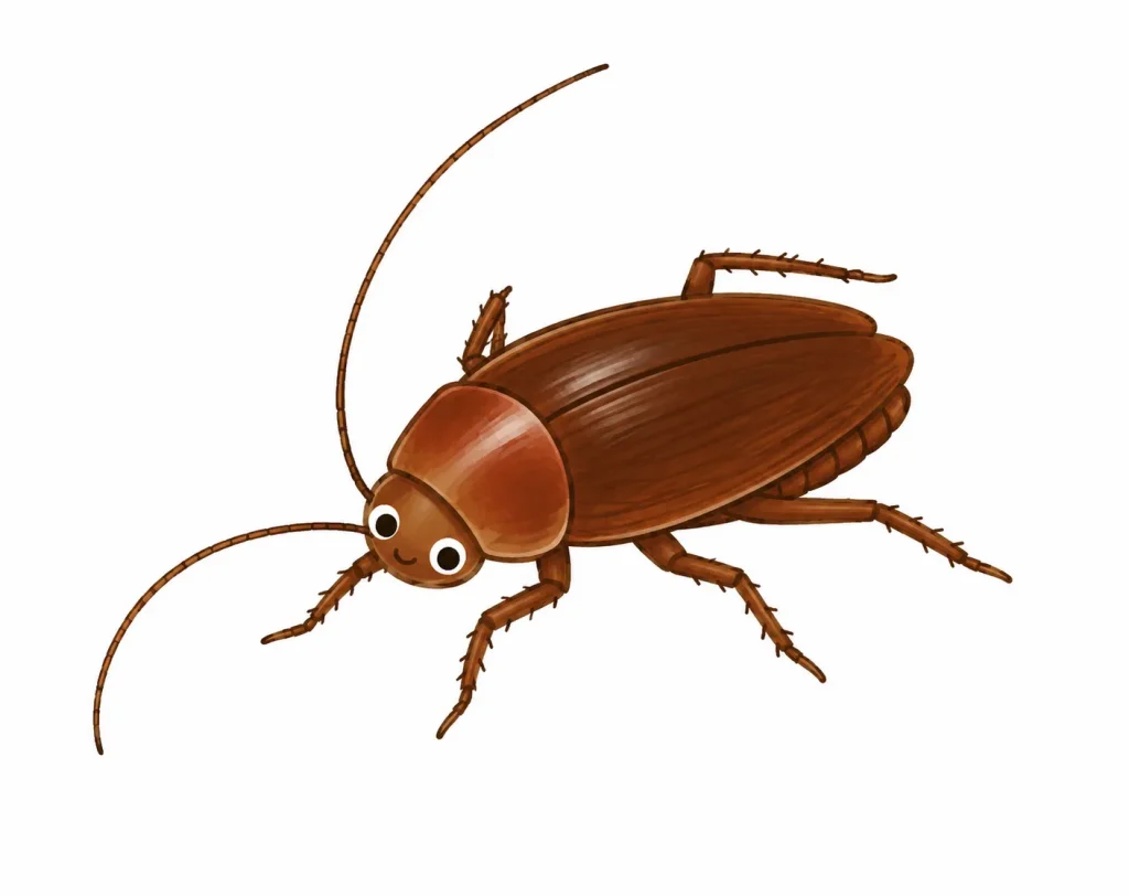 ワモンゴキブリのイラスト