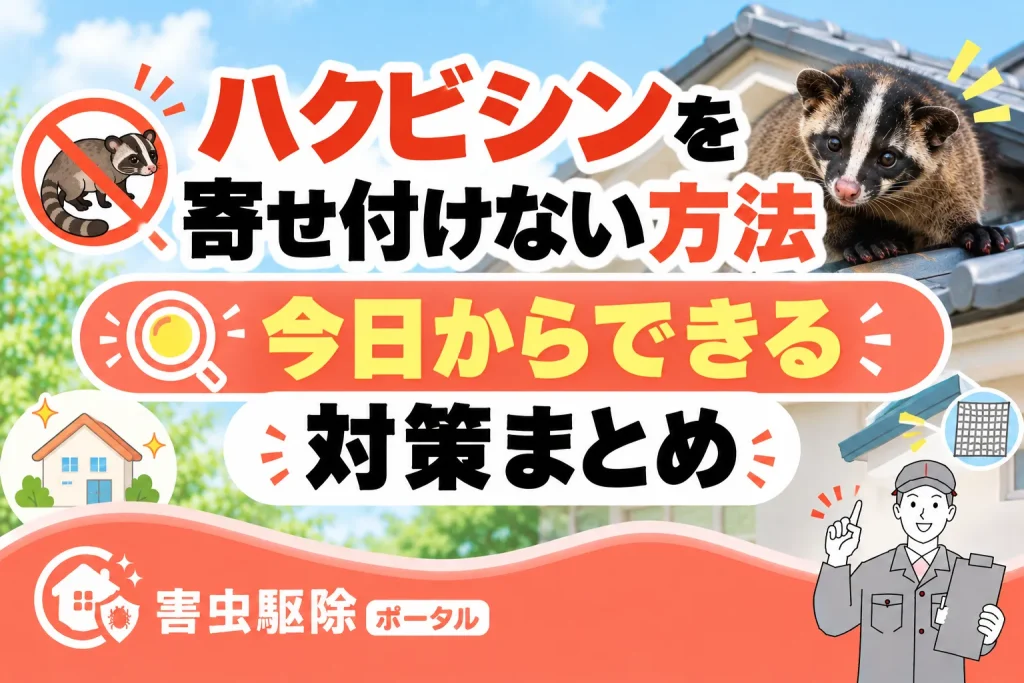 ハクビシンが家の中に？侵入サインと正しい対処法のサムネイル