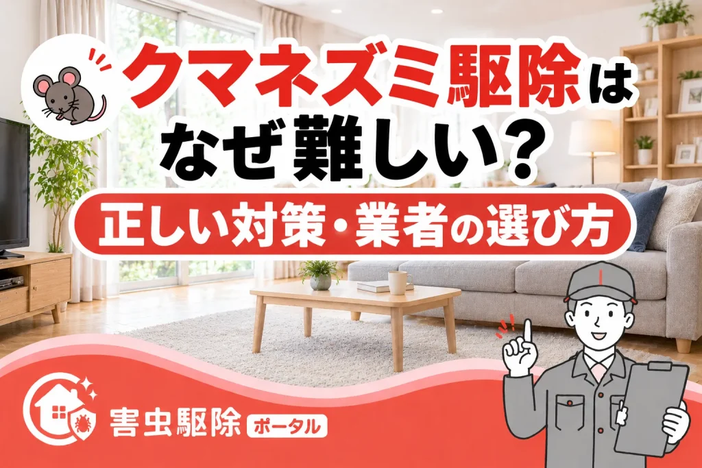 クマネズミ駆除はなぜ難しい？生態と公的基準から見る正しい対策・業者の選び方のサムネ