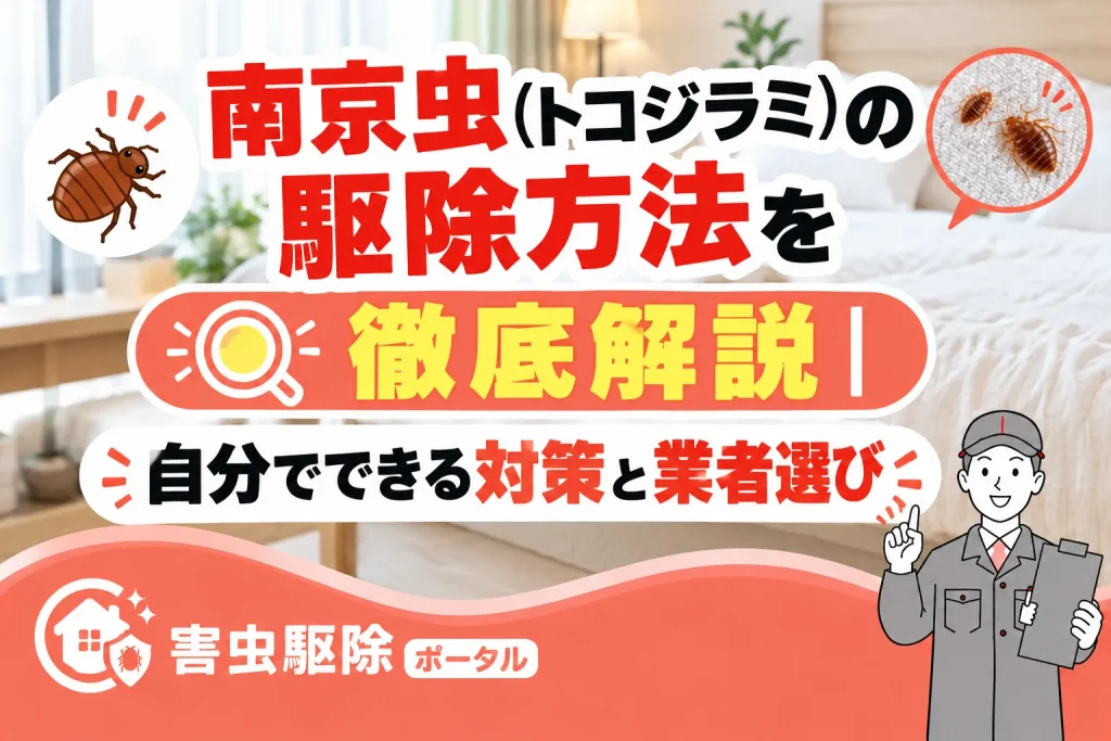 南京虫（トコジラミ）の駆除方法を徹底解説｜自分でできる対策と業者選びのサムネイル
