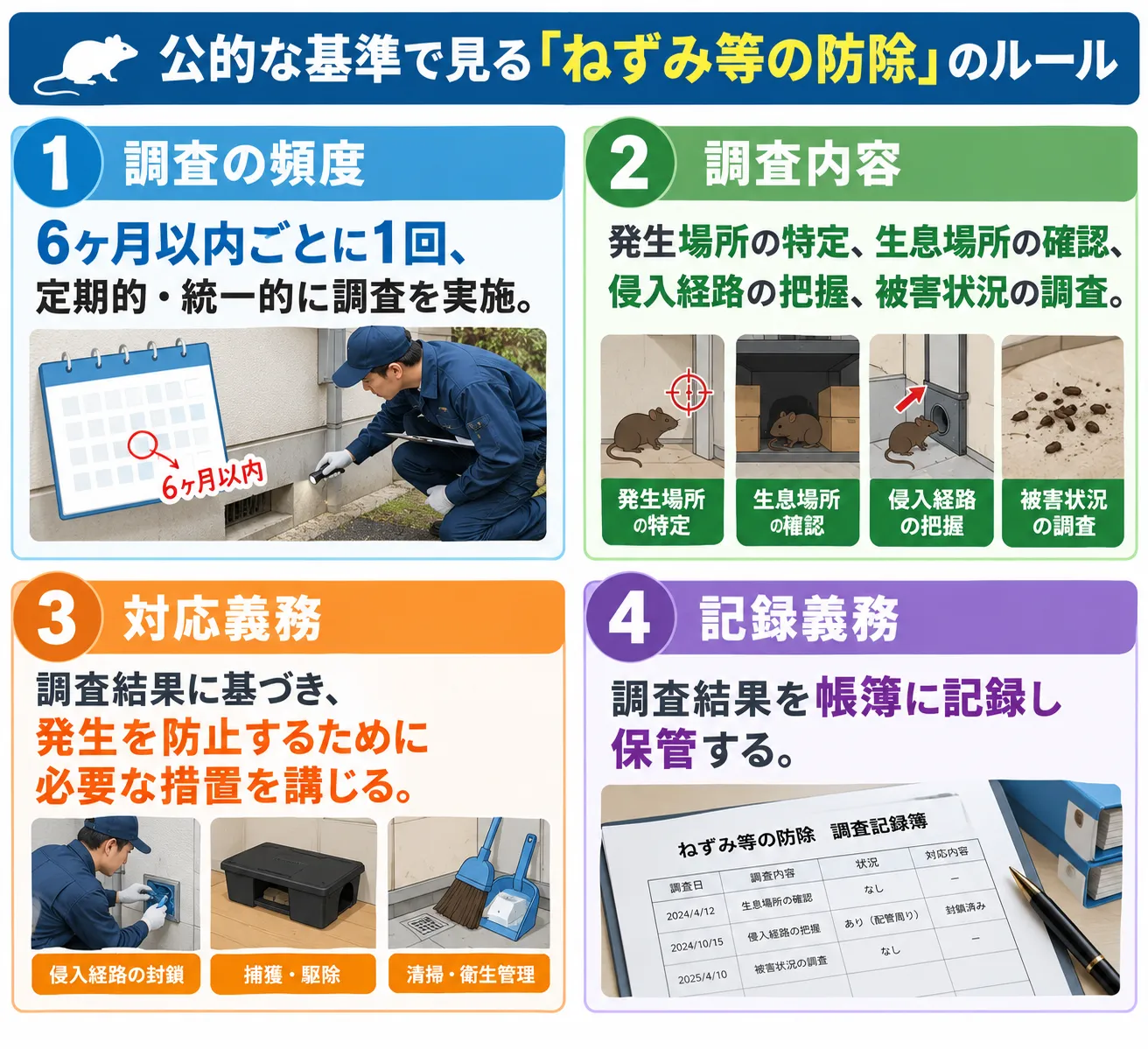 ネズミ駆除のルール