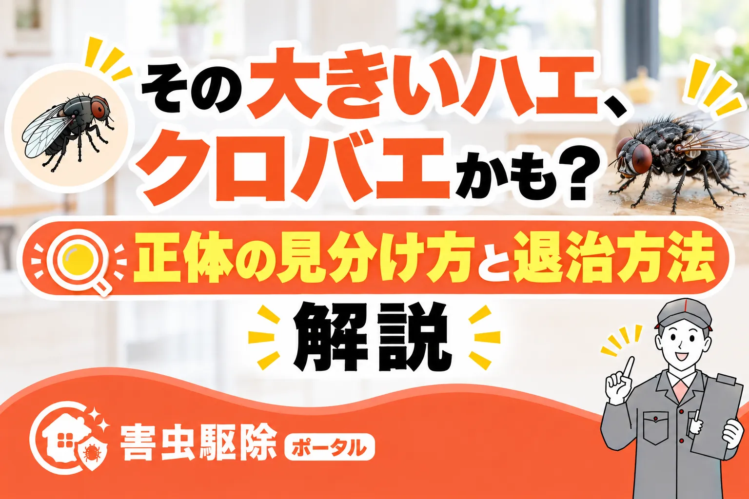 その大きいハエ、クロバエかも?正体の見分け方と退治方法のサムネイル