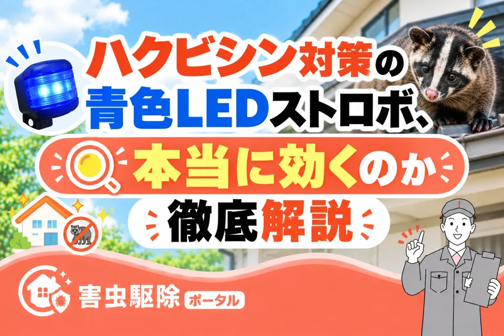 ハクビシン対策の青色LEDストロボ、本当に効くのか徹底解説のサムネイル