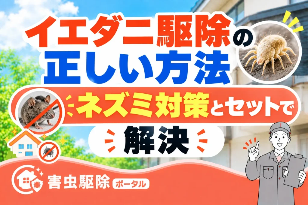 イエダニ駆除の正しい方法｜ネズミ対策とセットで解決のサムネイル