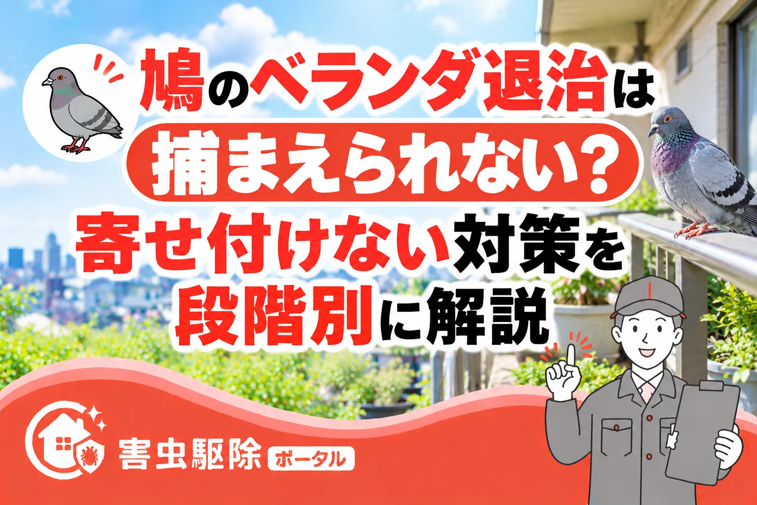 鳩のベランダ対策ガイド