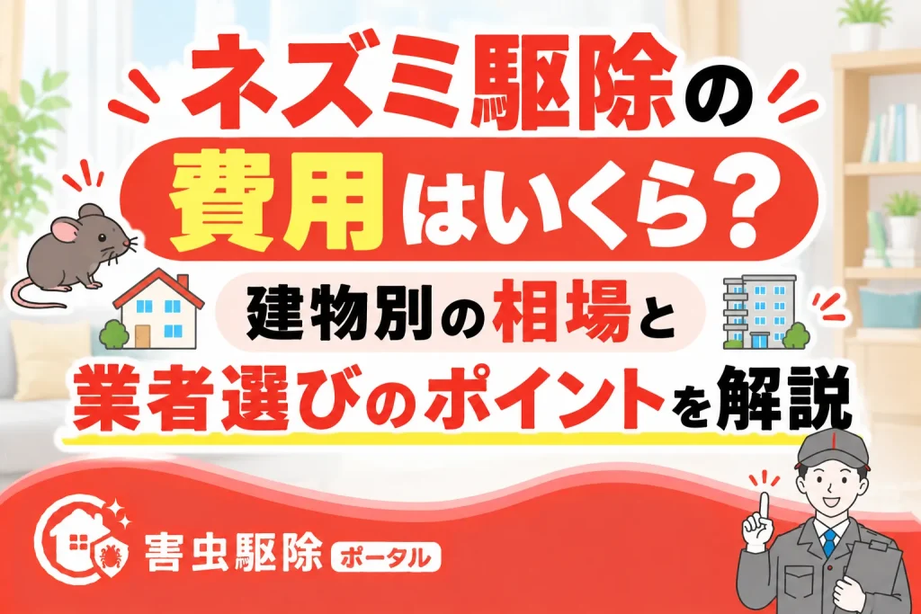 ネズミ駆除費用ガイドバナーのサムネイル